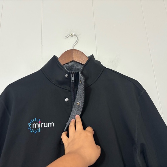 BYLT Elite Fairway Pullover Jacket Stretch Performance Mens Black Golf SZ L NEW - Picture 7 of 10